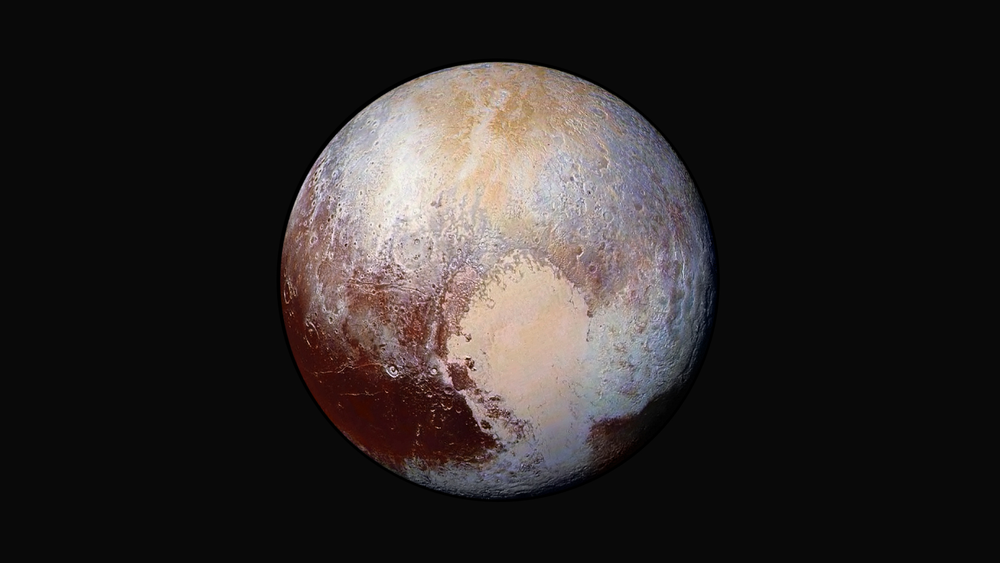 Pluto's Colorful Composition